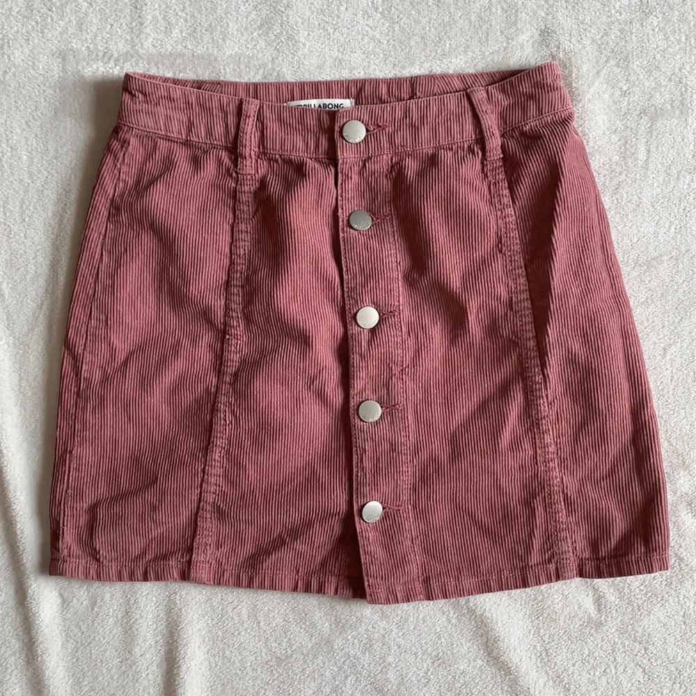 NWOT Billabong corduroy mini skirt size 27